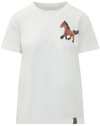 Stella McCartney - Equestrian Graphic T-Shirt - Lyst