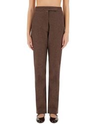 Max Mara - Straight Flat Front Pant - Lyst
