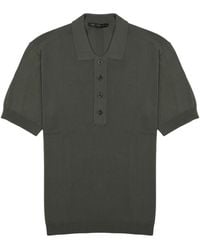 Low Brand - Solid Shirt Collar Polo - Lyst