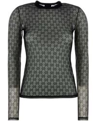 Gucci - Logo Crew Neck T-Shirt - Lyst