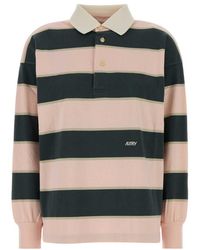 Autry - Stripes Shirt Collar Polo - Lyst