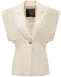Pinko - Solid Notched Lapel Blazer - Lyst