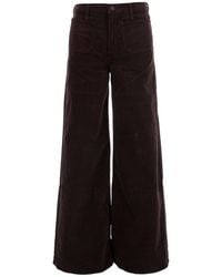 Mother - Dark Flared High Rise Jeans - Lyst