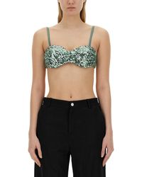 Moschino - Embellished Scoop Neck Top - Lyst