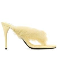 Alaïa - Pastel Leather Thong Mules - Lyst