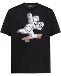 Paul Smith - Crewneck Graphic T-Shirt - Lyst