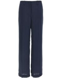 Theory - Silk Effect Trousers - Lyst
