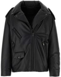 Prada - Nappa Leather Padded Jacket - Lyst