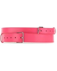 McQueen - Fuchsia Double Belt - Lyst