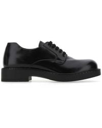 Prada - Leather Lace-Up Shoes - Lyst