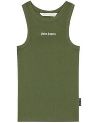 Palm Angels - Logo Round Neck Tank Top - Lyst
