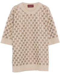 Gucci - Logo Crew Neck Sweater - Lyst