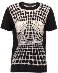 Balmain - T-Shirt With Print - Lyst