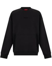 HUGO - Crew Neck Sweatshirt - Lyst