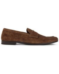 Prada - Solid Cacao Loafers - Lyst