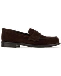 Prada - Suede Loafers - Lyst