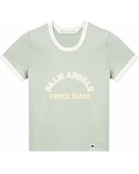 Palm Angels - Logo Round Neck T-Shirt - Lyst