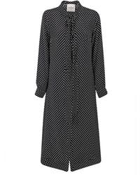 CRI.DA - Polka Dot Silk Midi Dress - Lyst