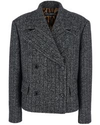 Dolce & Gabbana - Textured Notched Lapel Blazer - Lyst