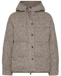 Brunello Cucinelli - Reversible Virgin Wool And Silk Down Jacket With Hood - Lyst