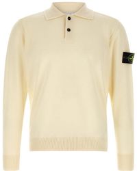 Stone Island - Off Full Sleeves Polo - Lyst