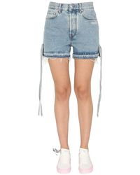 Off-White c/o Virgil Abloh - Denim Shorts - Lyst