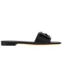 Fendi - Logo Sandals - Lyst