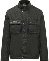 Barbour - Solid Mandarin Collar Jacket - Lyst
