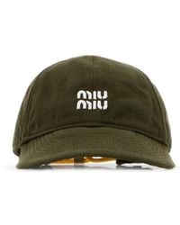 Miu Miu - Logo Baseball Hat - Lyst