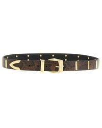 Pinko - Dark Animal Print Belt - Lyst