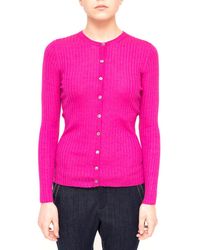 LA ROSE - Light Cashmere Cardigan - Lyst