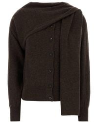Ferragamo - Asymmetric Button-Up Cardigan - Lyst