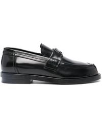 McQueen - Seal Leather Loafers - Lyst