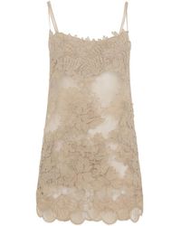 Ermanno Scervino - Floral Slip Mini Dress - Lyst