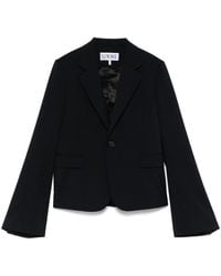 Loewe - Wool Single-Breasted Jacket - Lyst