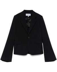 Loewe - Wool Single-Breasted Jacket - Lyst