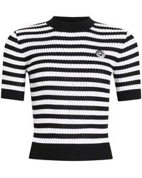 Patou - Stripes Mock Collar T-Shirt - Lyst