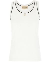 Valentino - Solid Round Neck Top - Lyst