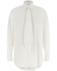 Brunello Cucinelli - Cotton Blouse - Lyst