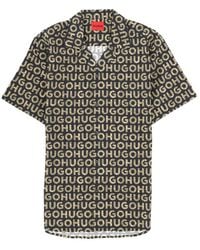 HUGO - Half-Sleeve Shirt - Lyst