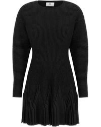 Elisabetta Franchi - Crew Neck Mini Dress - Lyst