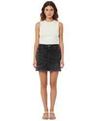 DIESEL - Distressed Above Knee Skirt - Lyst