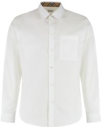 Burberry - Regular Solid Shirt - Lyst