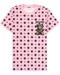 Moschino - Printed T-Shirt Cotton T-Shirts - Lyst