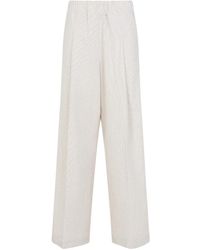 Dries Van Noten - Ecru Pila Cotton Pants - Lyst