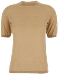 Max Mara - Solid Crew Neck Sweater - Lyst