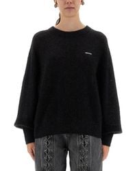 ROTATE BIRGER CHRISTENSEN - Knitted Crew Neck Sweater - Lyst