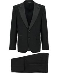 Dolce & Gabbana - Solid Peaked Lapel Suit - Lyst