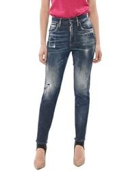 DSquared² - Skinny High Rise Jeans - Lyst