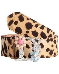 DSquared² - Animal Print Casual Belt - Lyst